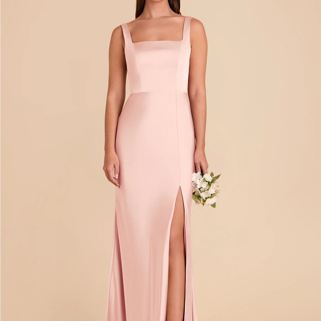 Birdy Grey Alex Dress Matte Satin Blush Pink